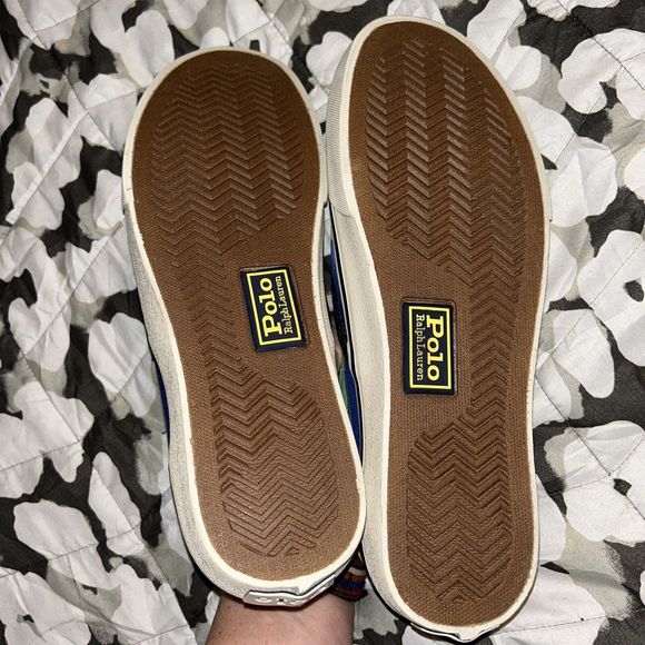 Polo Ralph Lauren Keaton Slip-On MEN'S Canvas Ombre Striped SIZE 11 NWOB - Picture 8 of 9